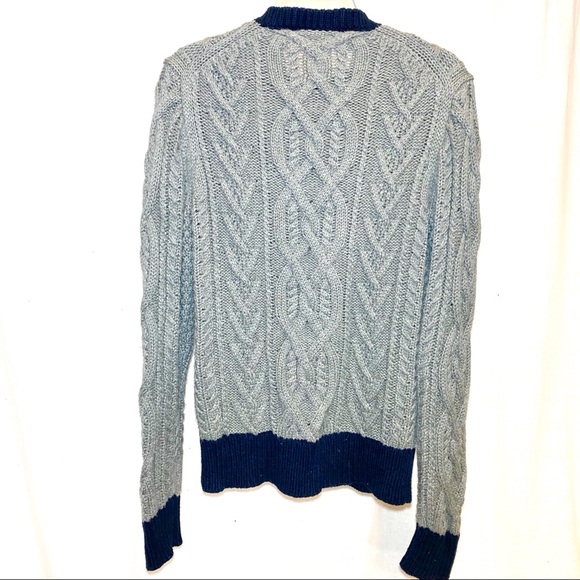 J. CREW Cotton Chunky Cable Knit Crewneck Sweater - Picture 2 of 6